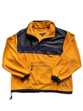 Vintage P-tek Men’s Polartek Yellow & Blue Fleece Sweater